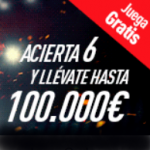 acierta 6 pronósticos y llévate hasta 100.000€