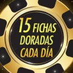 15 fichas doradas cada día en sportium